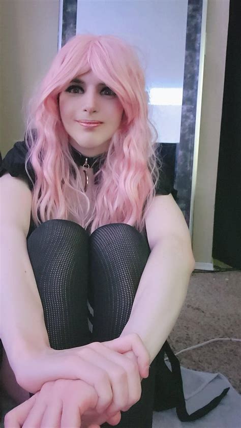 pink hair femboy|Pink